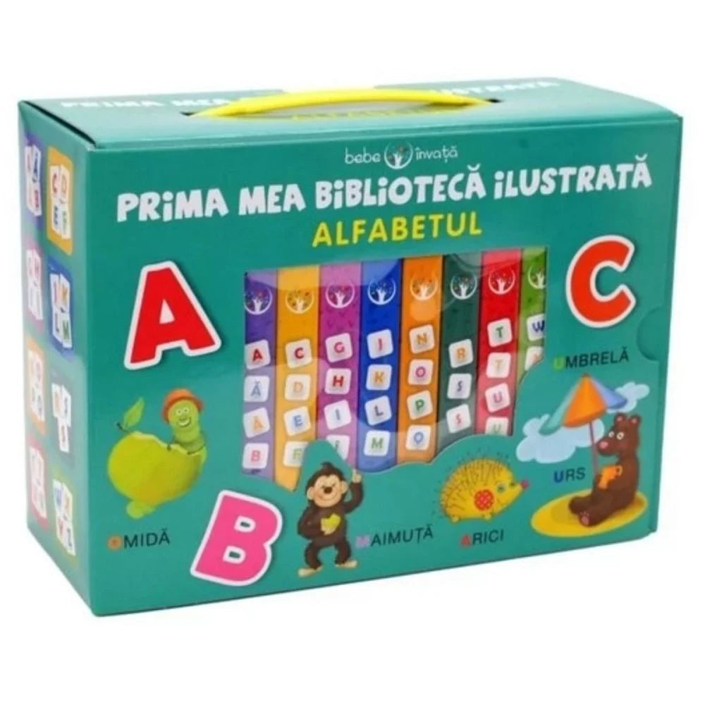 Carturesti carte Bebe invata 0m+ Prima mea biblioteca ilustrata Alfabetul