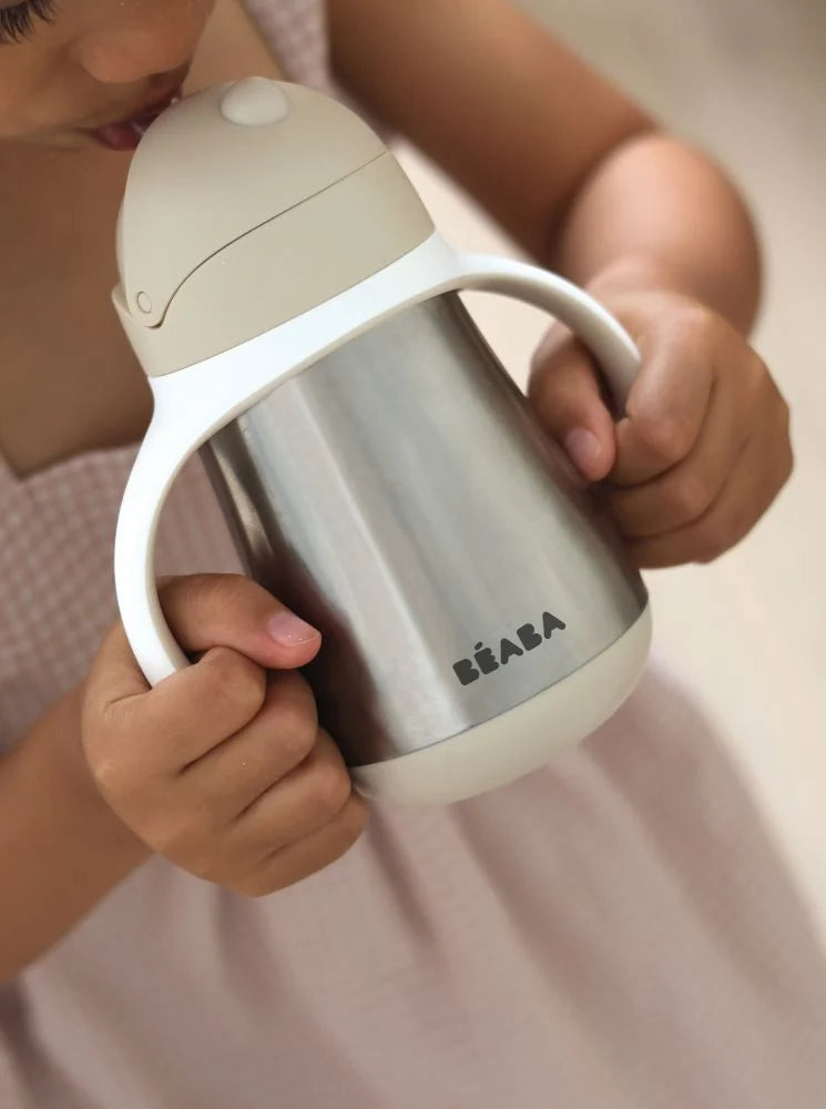 Beaba canita cu pai din inox 250 ml 8m+ Clay