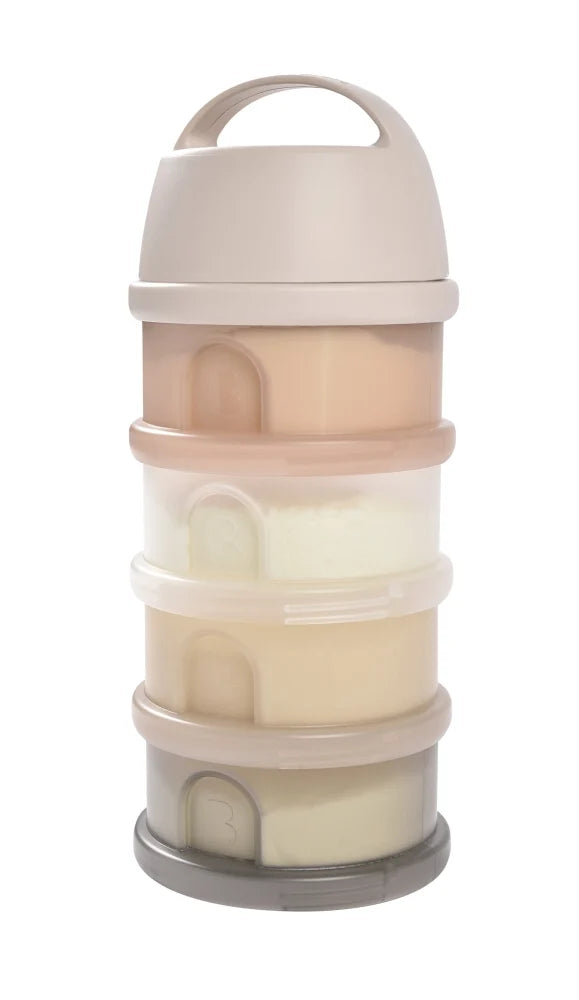 Beaba recipient lapte praf cu 4 compartimente 0m+ Transparente Clay