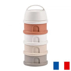Beaba recipient lapte praf cu 4 compartimente 0m+ Cotton/Terracotta