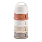 Beaba recipient lapte praf cu 4 compartimente 0m+ Cotton/Terracotta