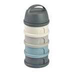 Beaba recipient lapte praf cu 4 compartimente 0m+ Mineral Grey/Blue