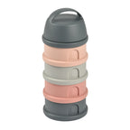 Beaba recipient lapte praf cu 4 compartimente 0m+ Mineral Grey/Pink