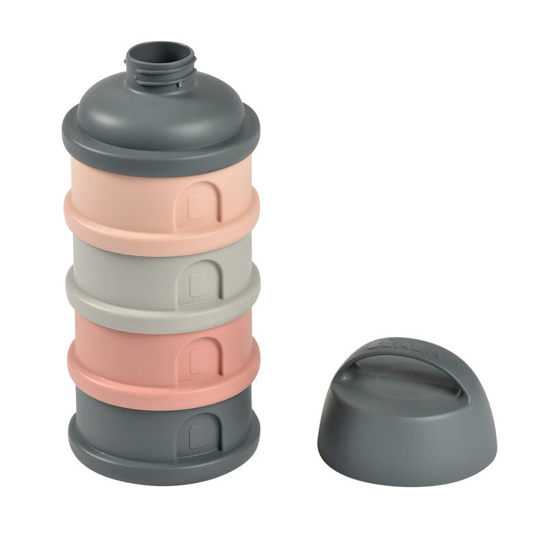 Beaba recipient lapte praf cu 4 compartimente 0m+ Mineral Grey/Pink Imagine secundară a produsului