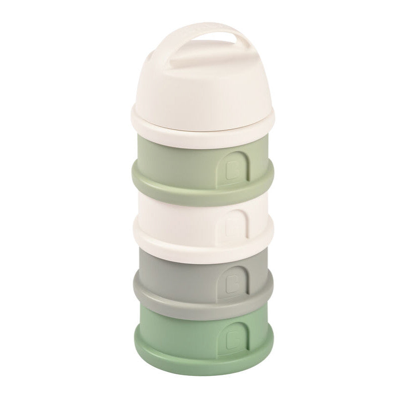 Beaba recipient lapte praf cu 4 compartimente 0m+ Sage Green