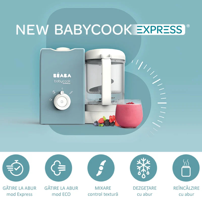 Beaba robot de bucatarie Babycook Express Velvet Grey