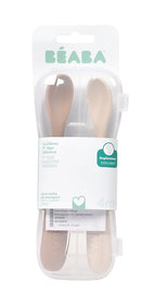 Beaba set 2 lingurite silicon 4m+ Clay