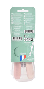 Beaba set 2 lingurite silicon 4m+ Cotton