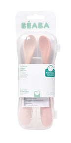 Beaba set 2 lingurite silicon 4m+ Cotton
