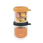 Beaba set 2 recipiente sticla 250 ml Night Blue/Honey