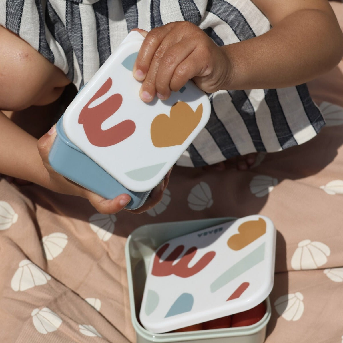 Beaba set 3 caserole pentru gustari Playful 6m+ 
