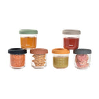 Beaba set 6 recipiente sticla 250 ml Sunrise Colormix