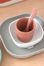 Beaba set de masa silicon 4 piese 4m+ Terracotta