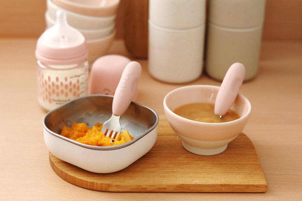 Beaba set tacamuri inox 10m+ Cotton Candy