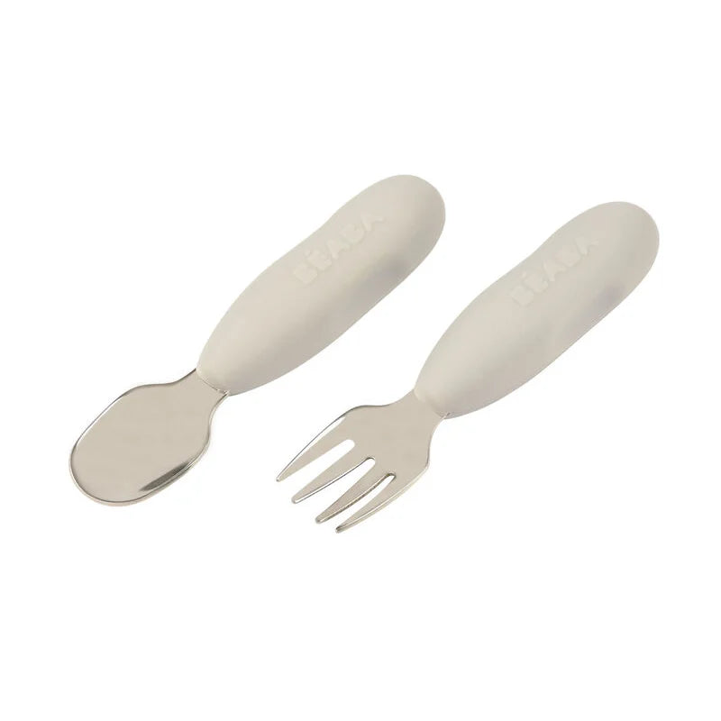 Beaba set tacamuri inox 10m+ Velvet Grey Imagine principală a produsului