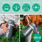 Beaba termos 350 ml Mineral Grey
