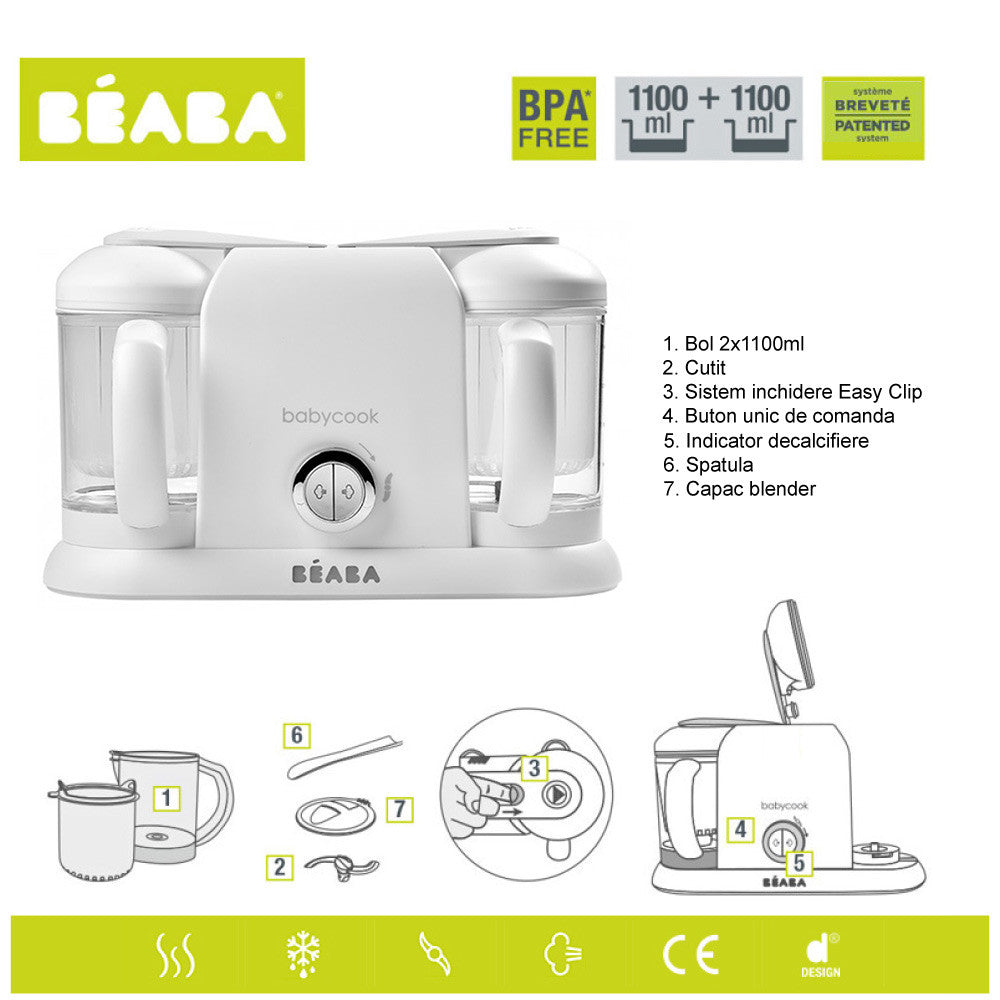 Beaba Babycook Plus aparat de gatit mancare bebelusi 05