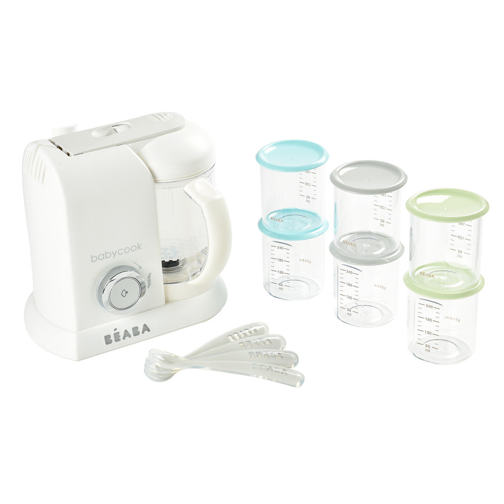 Beaba Babycook Solo aparat de gatit mancare bebelusi 4in1, White/Silver Imagine secundară a produsului