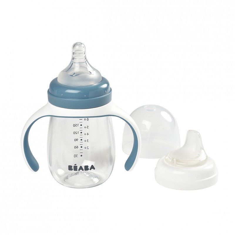 Beaba biberon de invatare 2in1 pentru 4m+