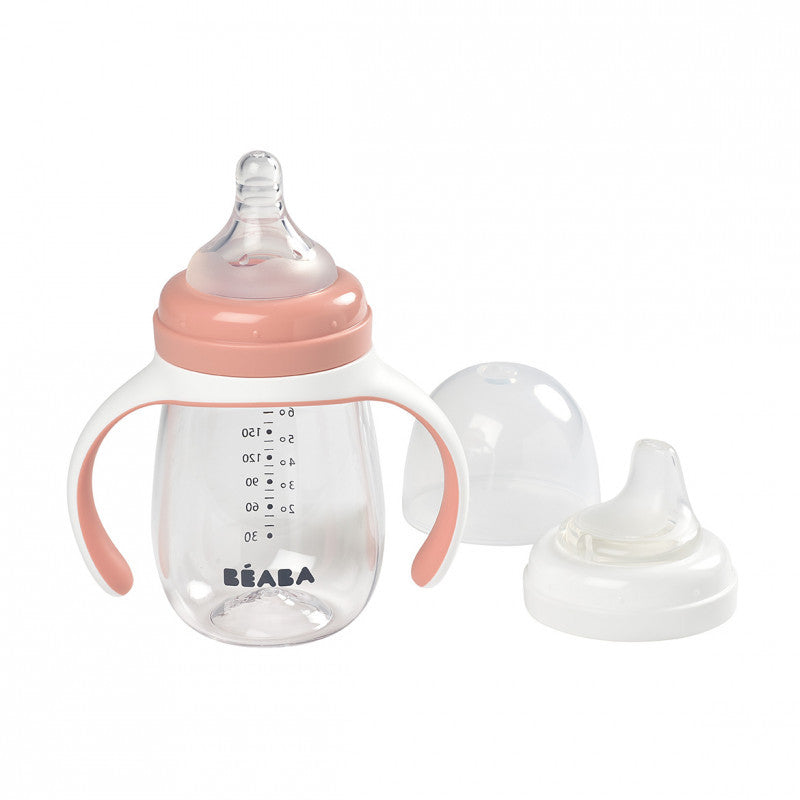 Beaba biberon de invatare 2in1 pentru 4m+