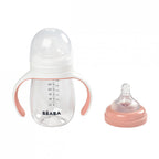 Beaba biberon de invatare 2in1 pentru 4m+
