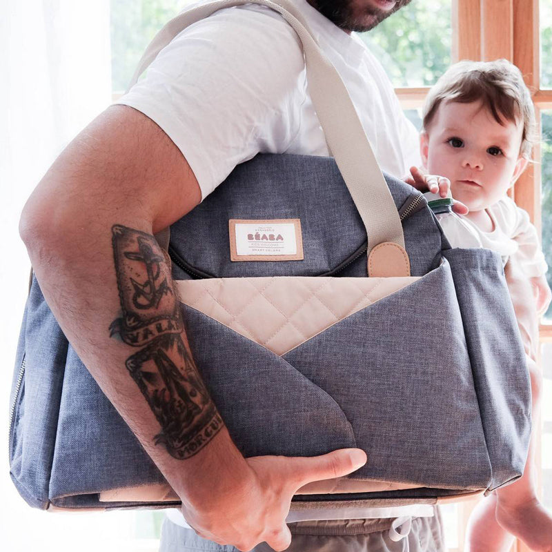 Beaba geanta mamici Sydney II, Heather Blue Imagine secundară a produsului