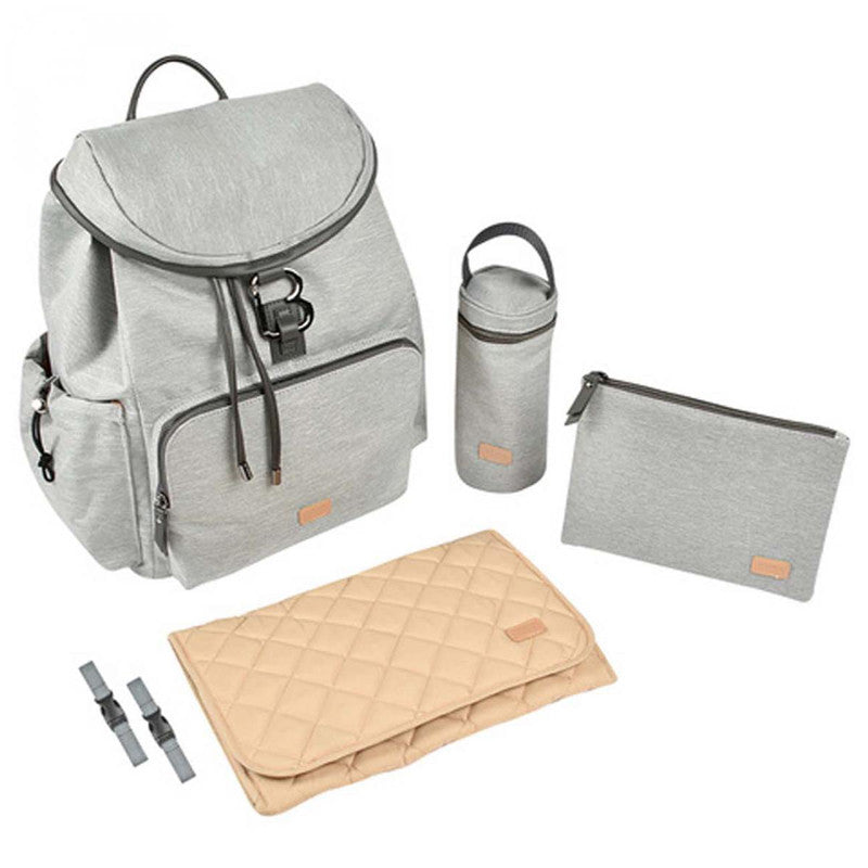 Beaba geanta mamici tip rucsac Vancouver 0m+ Heather Grey Imagine secundară a produsului