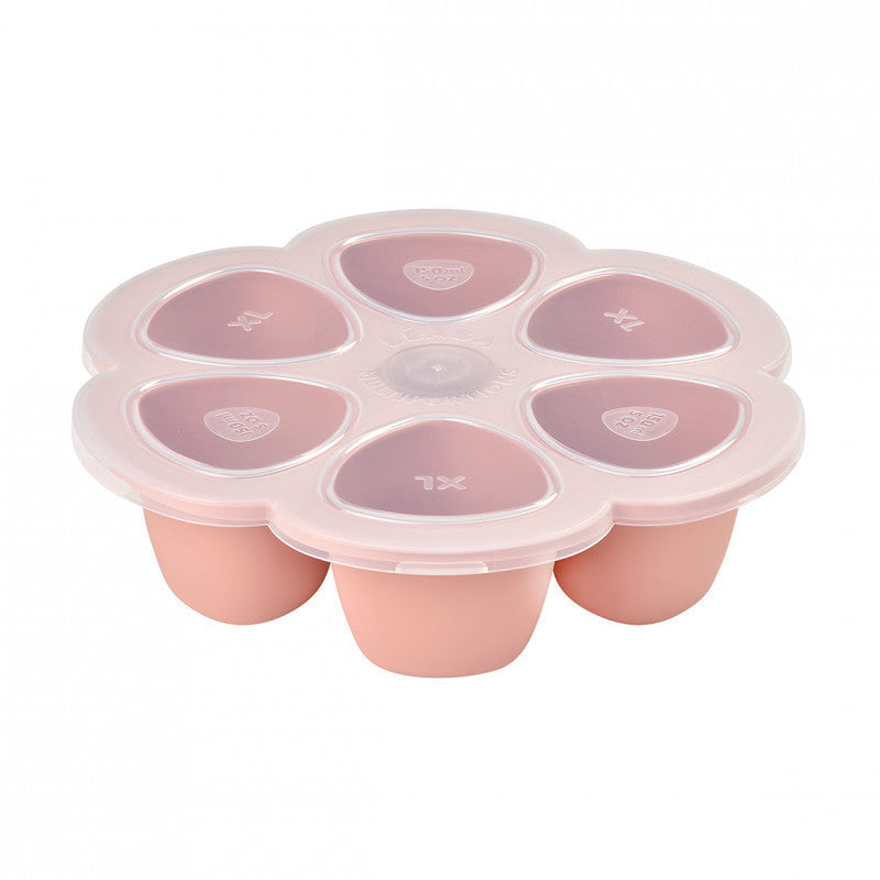 Beaba recipient ermetic din silicon multiportii, Old Pink B912615 01