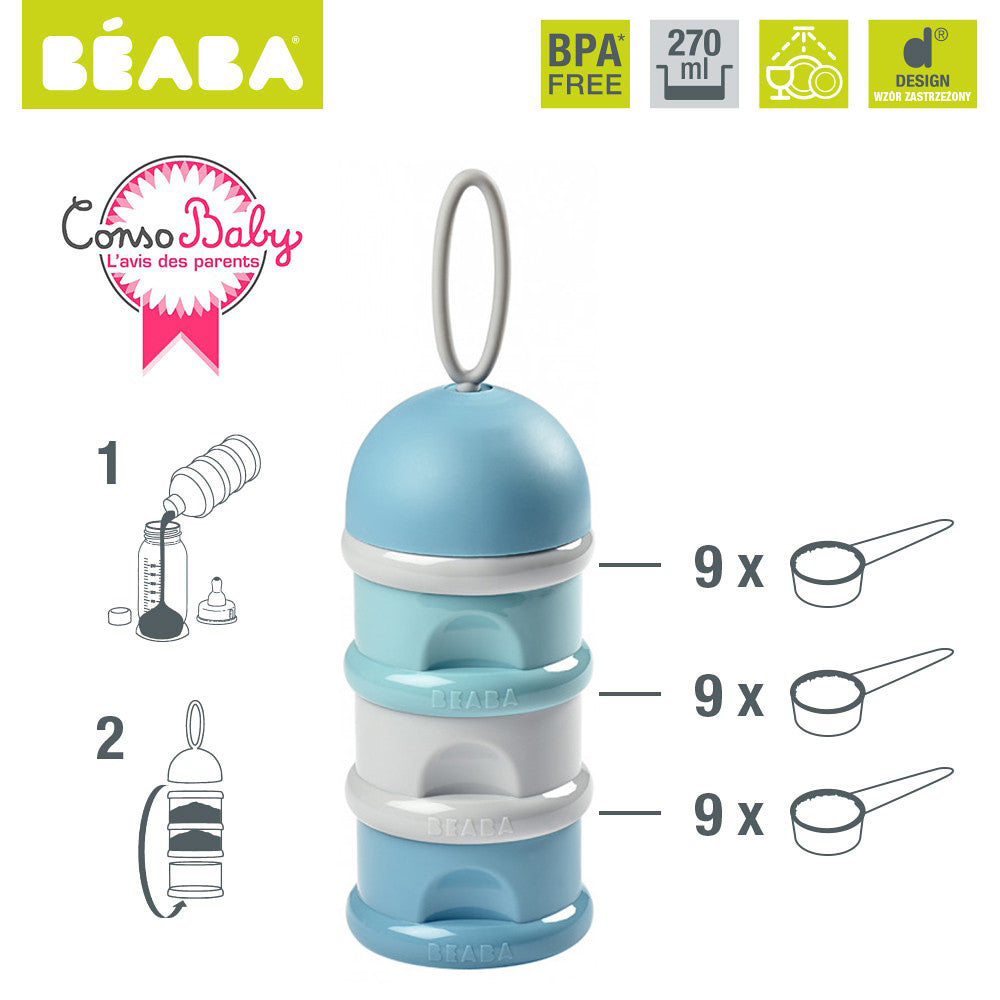 Beaba recipient lapte praf cu 4 compartimente 0m+ 02