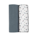 Beaba set 2 museline bumbac organic 120x120 cm 0m+, 01