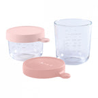 Beaba set 2 recipiente ermetice din sticla 150 ml si 250 ml,01