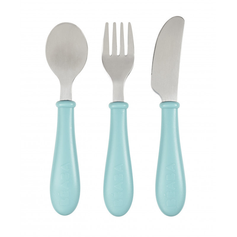 Beaba set 3 tacamuri inox pentru 12m+, Airy Green B913461 01