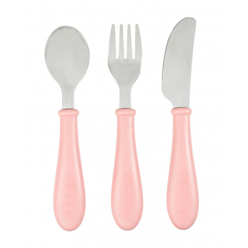 Beaba set 3 tacamuri inox pentru 12m+, Roz B913462 01