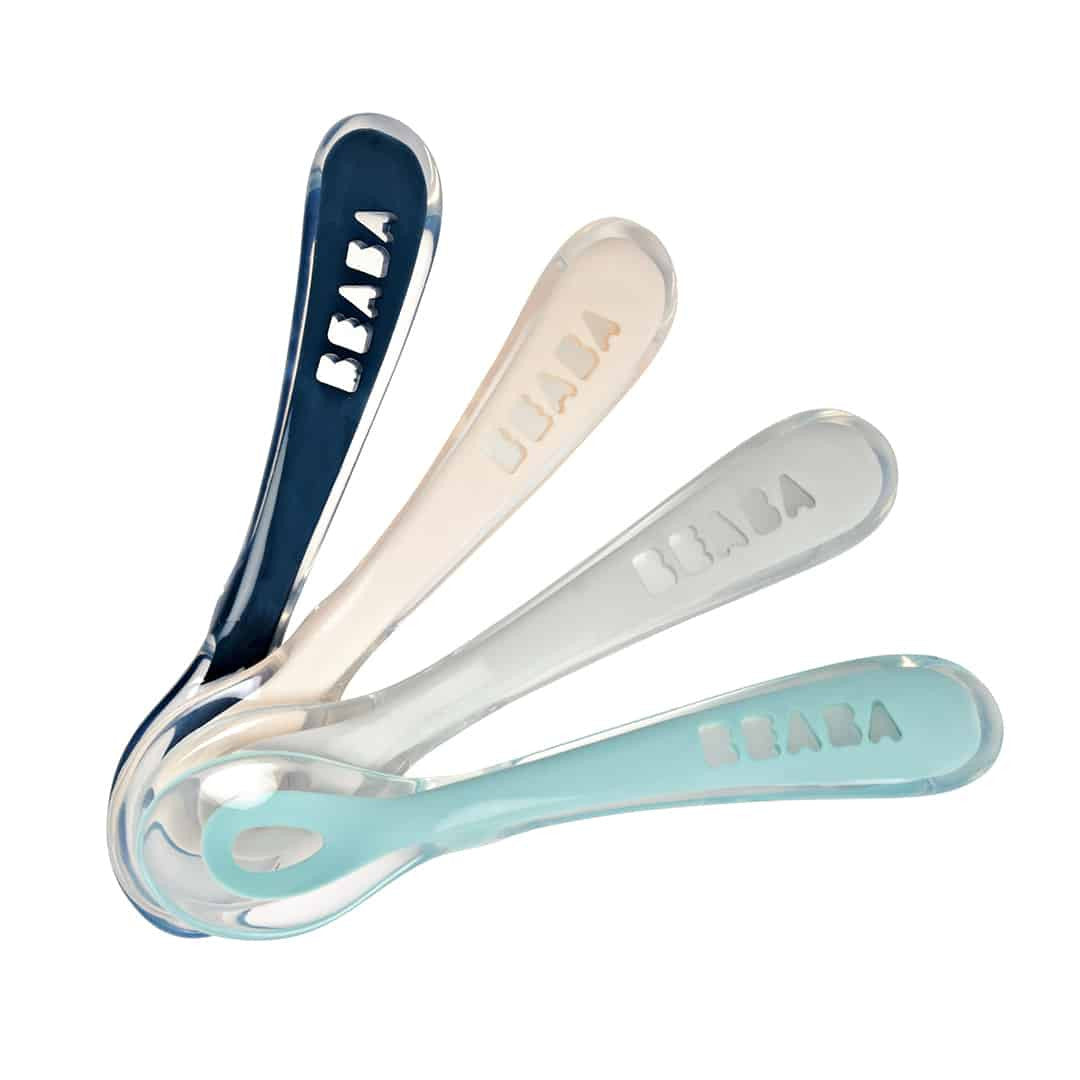 Beaba set 4 lingurite silicon 8m+, Drizzle B913467 01
