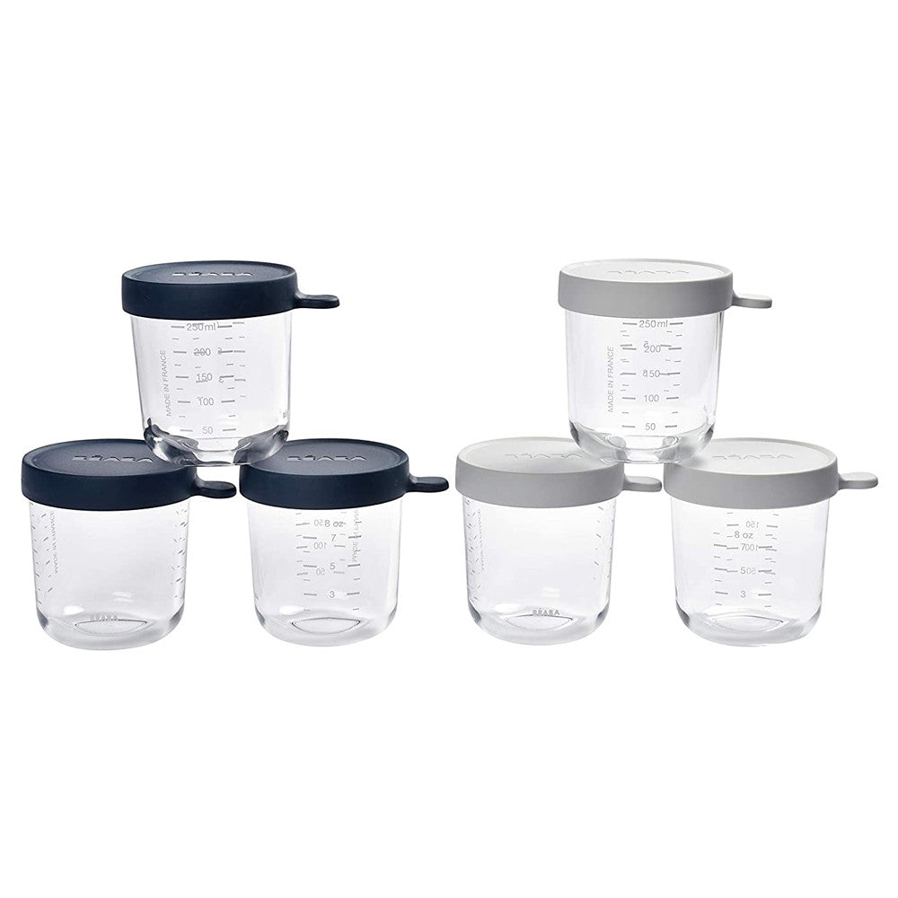 Beaba set 6 recipiente sticla  240 ml, Bleumarin B912863 01