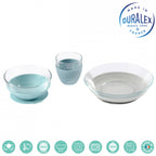 Beaba set de masa 3 piese din sticla DURALEX cu suport 4m+ 02