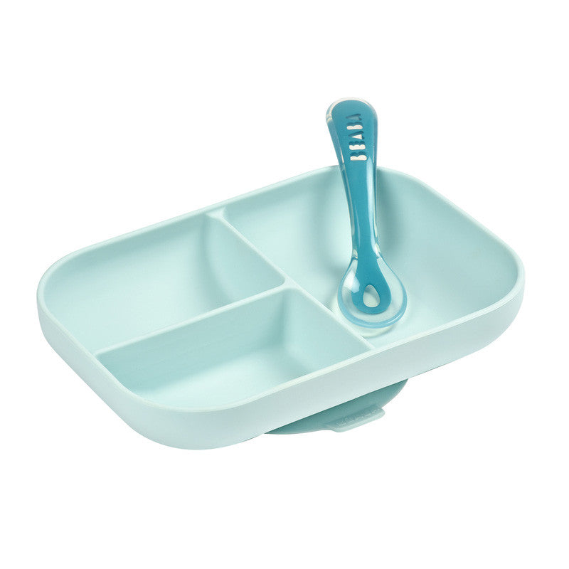 Beaba set de masa silicon 2 piese 4m+, Bleu B913455 01