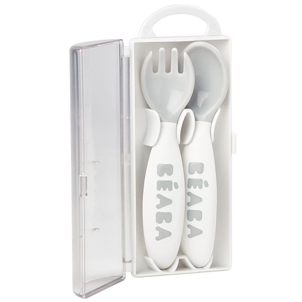 Beaba set lingurita si furculita ergonomica