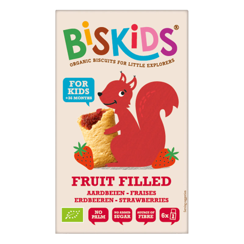 Belkorn biscuiti pentru copii BISKIDS cu capsuni 120 g 36m+