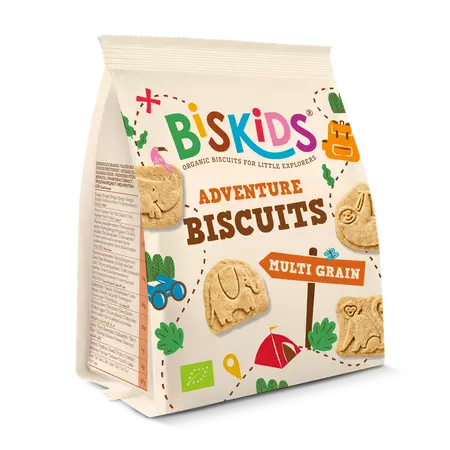 Belkorn biscuiti Bio pentru copii BISkids cu cereale 100g Adventure Imagine principală a produsului