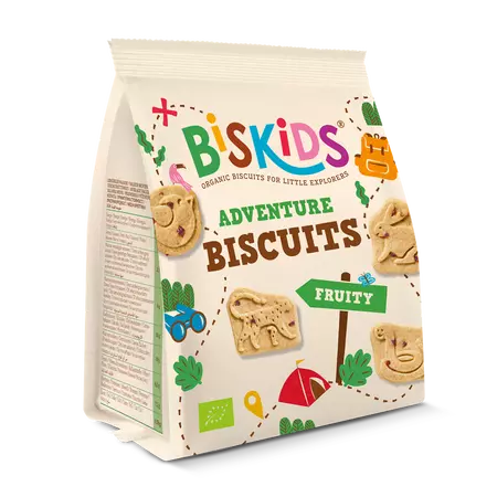 Belkorn biscuiti Bio pentru copii BISkids cu fructe 100g Adventure