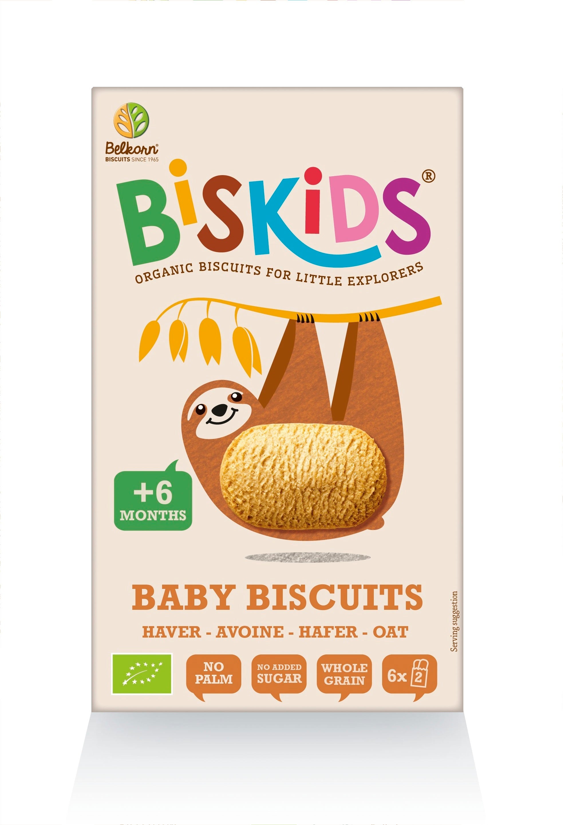 Belkorn biscuiti pentru copii BISKIDS cu ovaz fara zahar 6m+ 