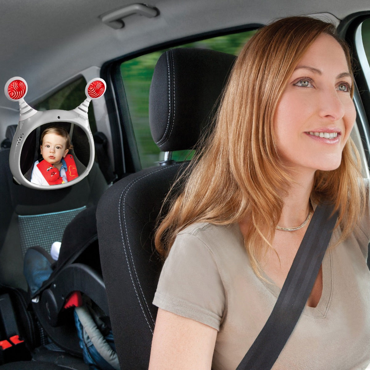 Benbat oglinda auto OLY muzicala si interactiva cu telecomanda 0m+ Grey