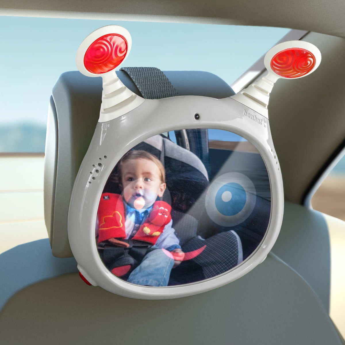 Benbat oglinda auto OLY muzicala si interactiva cu telecomanda 0m+ Grey