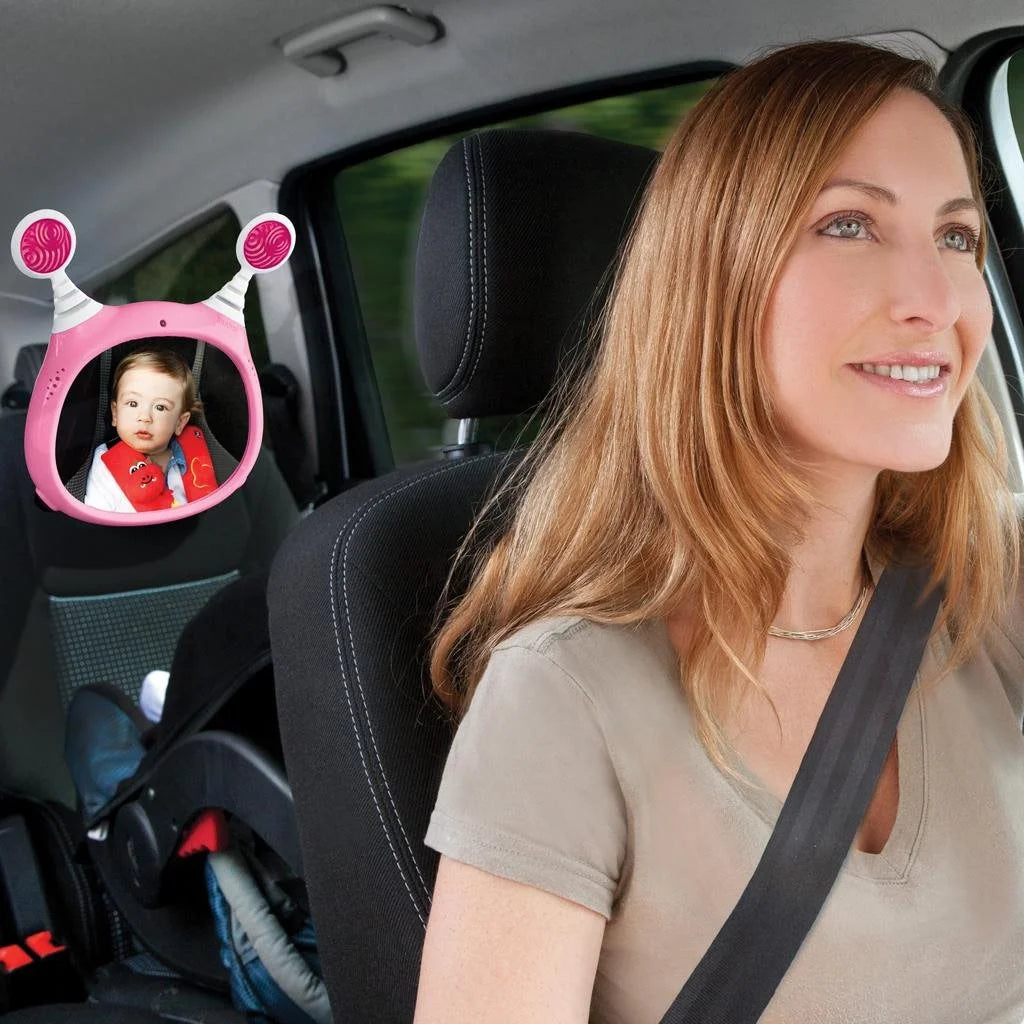 Benbat oglinda auto OLY muzicala si interactiva cu telecomanda 0m+ Pink