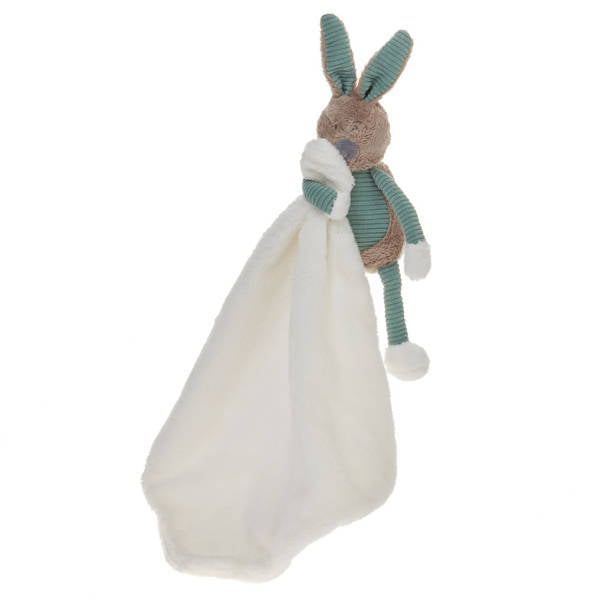 Beppe jucarie plus paturica de dormit 0m+, Iepure Enzo 28 cm Menta Imagine principală a produsului