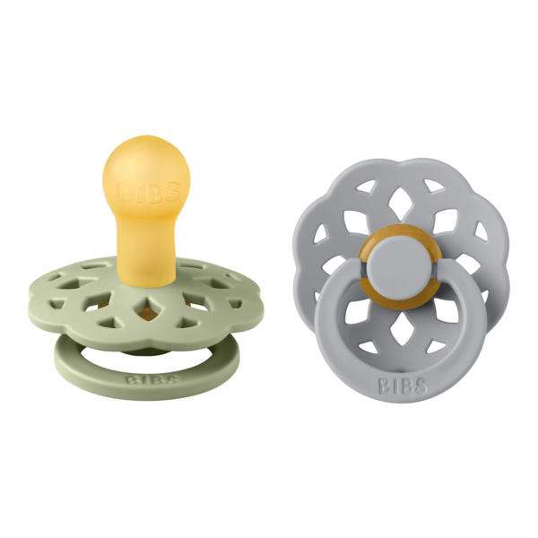 Bibs 2 suzete latex tip cherry Boheme 0-6 luni, Sage/Cloud Imagine principală a produsului