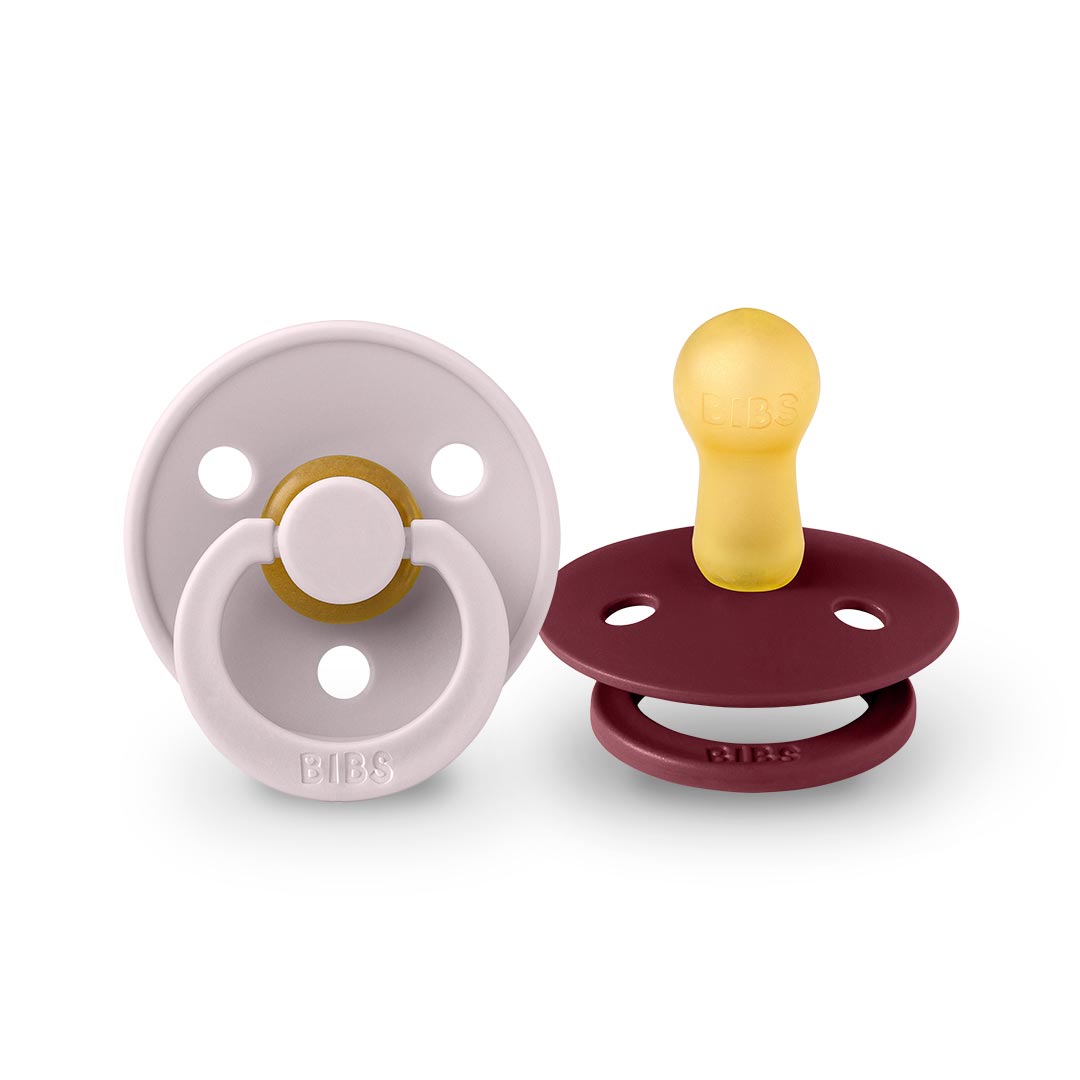 Bibs 2 suzete latex tip cherry Colour Collection 0-6 luni, Pink Plum/Elderberry Imagine principală a produsului