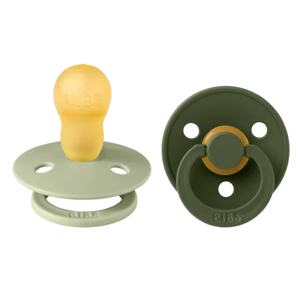 Bibs 2 suzete latex tip cherry Colour Collection 18m+ Sage/Hunter Green Imagine principală a produsului