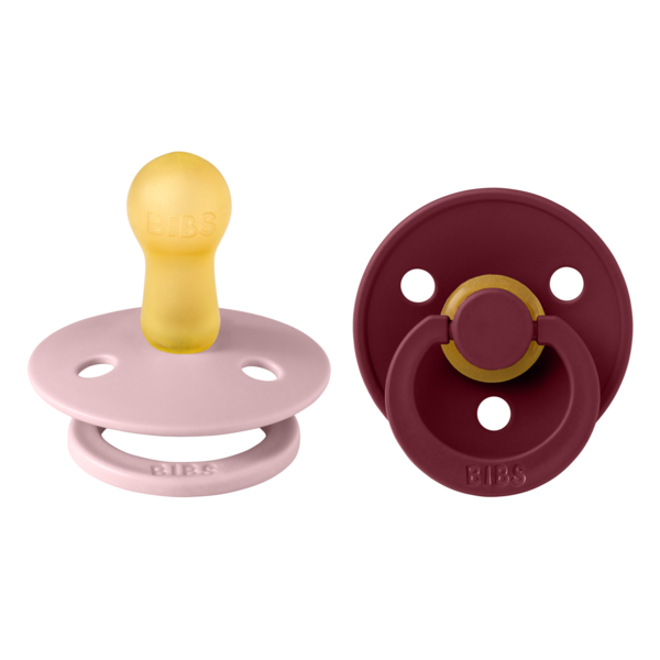 Bibs 2 suzete latex tip cherry Colour Collection 6-18 luni, Pink Plum/Elderberry Imagine principală a produsului